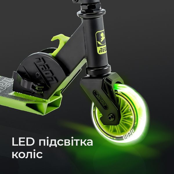 Самокат Neon Vector зеленый RC_NT05G2 фото