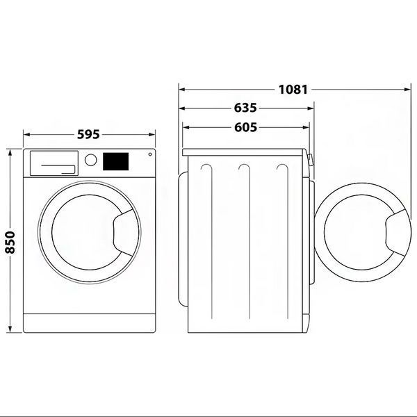 Пральна машина Whirlpool фронтальна, 11(7)кг, 1600, A, 60см, дисплей, пара, інвертор, білий RC_FFWDB1176258BCVUA фото