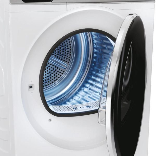 Сушильна машина тепловий насос, 9кг, A+++, 59,5см, дисплей, пара, білий Haier RC_HD90-A3Q979U1-S фото