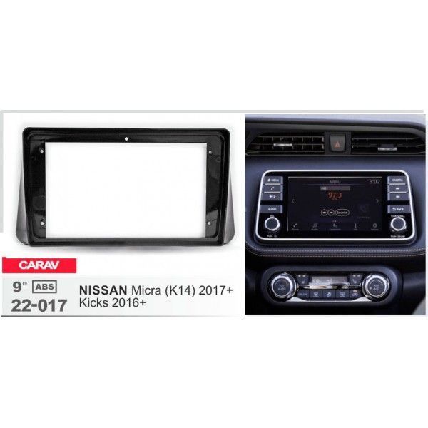 Перехідна рамка CARAV 22-017 для Nissan Micra, Kicks AV_22-017 фото