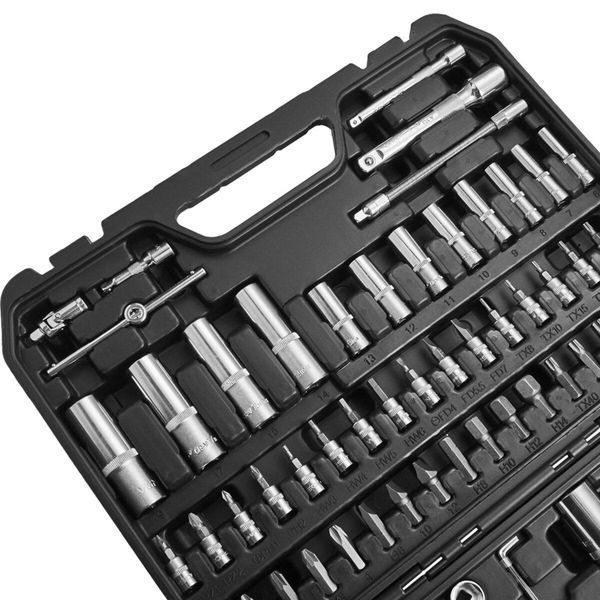 Профессиональный набор инструментов в кейсе Winso Pro 1/2", 1/4" 72 T, CR-V, 94ед. LI_924094 фото
