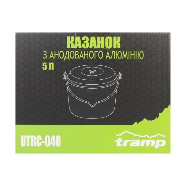 Котел Tramp анодований з кришкою 5л UTRC-040 TM_UTRC-040 фото