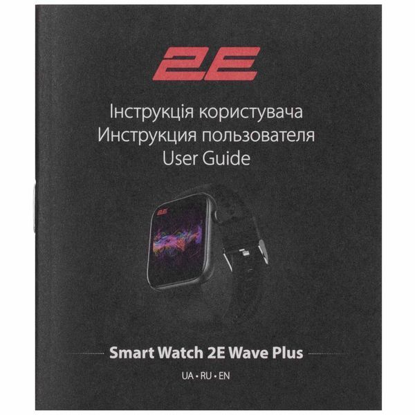 Смарт-годинник 2E Wave Plus 47мм, 1.8" 240x286, BT 5.3, Чорний RC_2E-CWW12BK фото