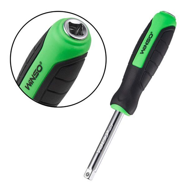 Профессиональный набор инструментов в кейсе Winso Pro 1/2", 1/4" 72 T, CR-V, 94ед. LI_924094 фото