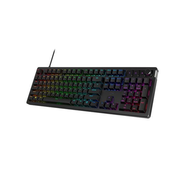 Клавіатура механічна Alloy Rise 106key, Red, USB-A, EN/UA, RGB, чорний HyperX RC_7G7A3AA фото