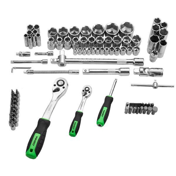Профессиональный набор инструментов в кейсе Winso Pro 1/2", 1/4" 72 T, CR-V, 94ед. LI_924094 фото