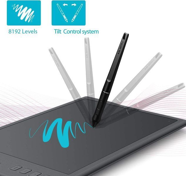 Графічний планшет Huion 13.8"x8.6" WH1409 V2, USB-C, чорний RC_WH1409V2_HUION фото