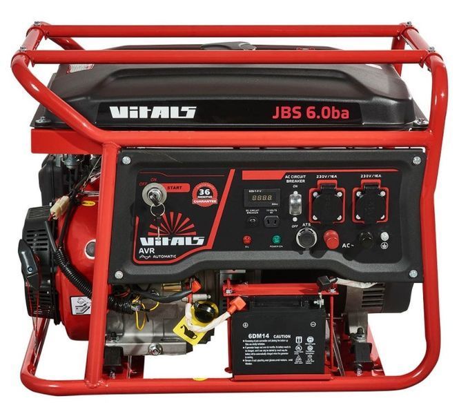 Бензиновый генератор Vitals JBS 6.0ba 6,5 кВт IN_155218 фото