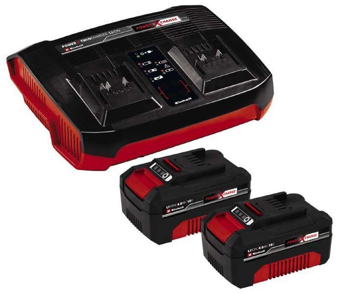 Акумулятор + зарядний пристрій Einhell Twincharger Kit 2 акк x 3,0Ah HY_90112291 фото