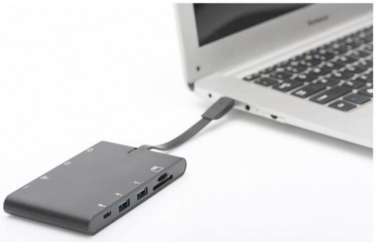 Док-станція DIGITUS Travel USB-C, 9 Port RC_DA-70865 фото