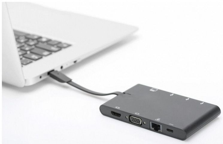 Док-станція DIGITUS Travel USB-C, 9 Port RC_DA-70865 фото