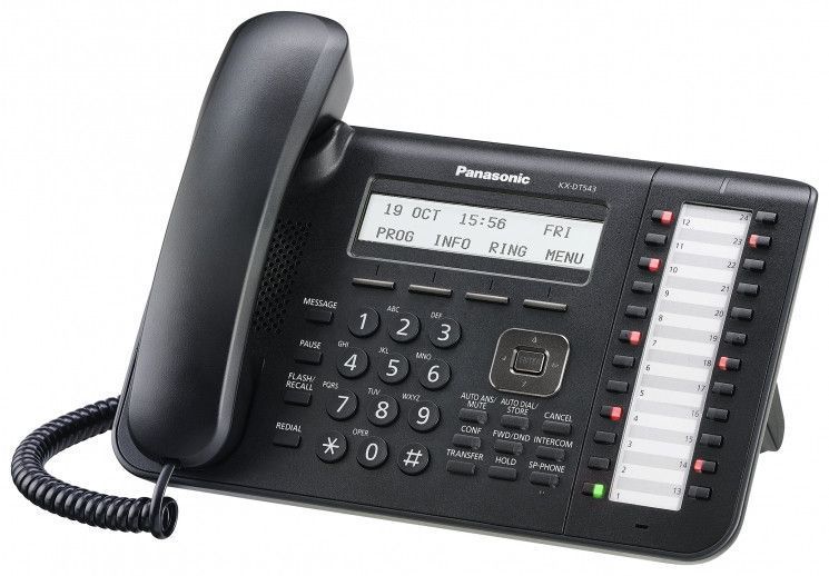 Системний телефон (цифровий) Panasonic KX-NT543RU [Black] RC_KX-NT543RU-B фото