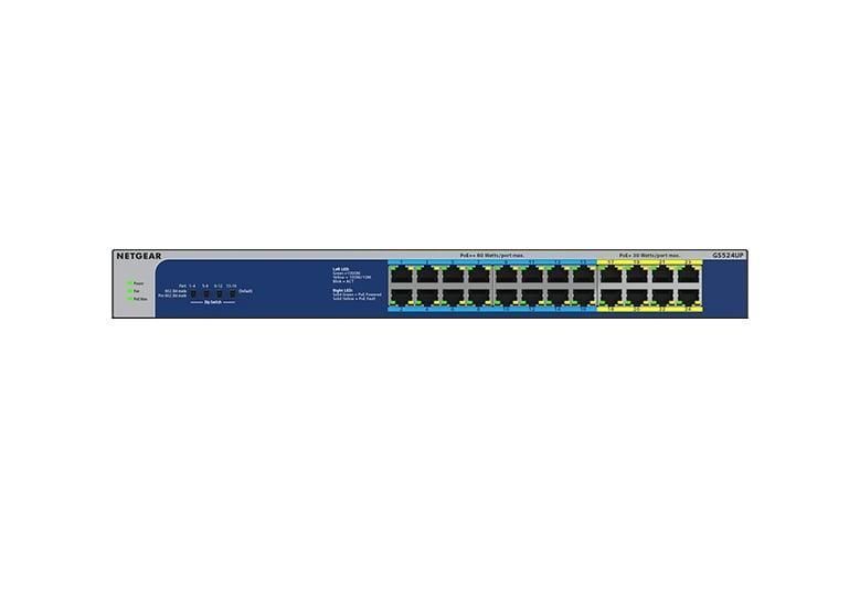 Коммутатор NETGEAR GS524UP 24xGE PoE, 480Вт, Неуправляемый RC_GS524UP-100EUS фото