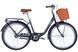 Велосипед ST 26" Dorozhnik LUX Velosteel рама-17" темно-серый с багажником задн. St с корзиной Pl с крылом St VT_OPS-D-26-241 фото 1
