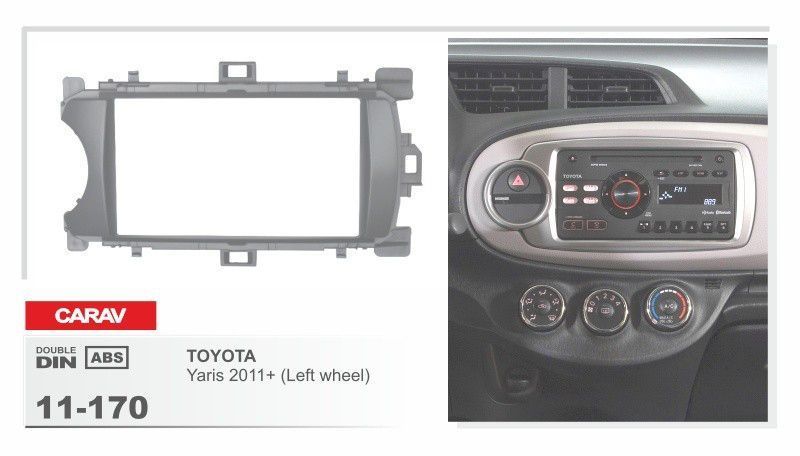 Перехідна рамка CARAV 11-170 для TOYOTA Yaris 2011+ (Universal for Left and Right Wheel) AV_11-170 фото
