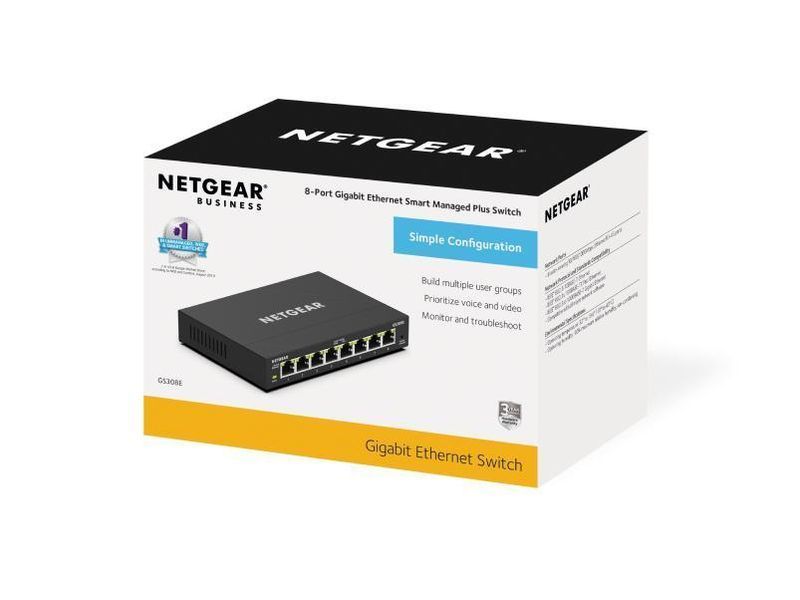 Комутатор GS308E 8xGE, WebSmart NETGEAR RC_GS308E-400EUS фото