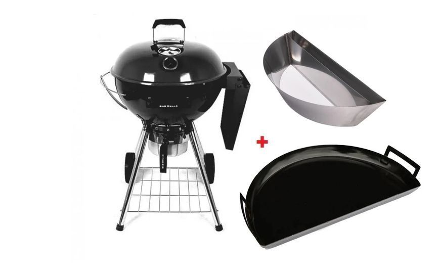 Угольный гриль Slow and Sear Original Kettle SnS, 57 см Deluxe ed. черный (SNS-KET-2) GR_009820 фото