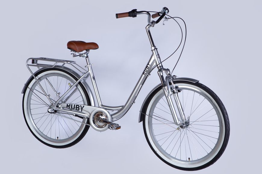 Велосипед AL 26" Dorozhnik RUBY PH рама-17" світло-сріблястий 2025 VT_OPS-D-26-307 фото