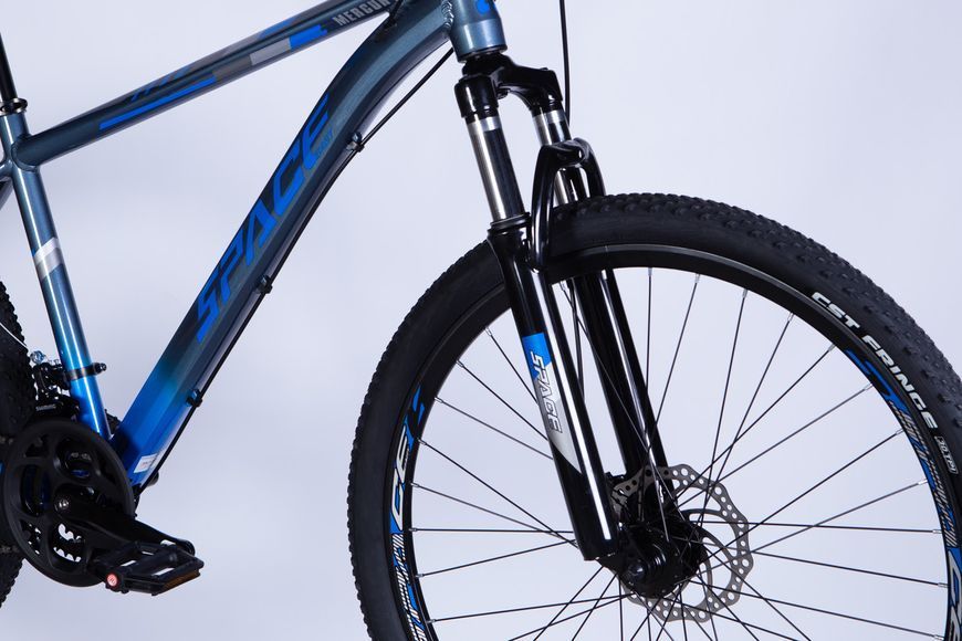Велосипед AL 27.5" SPACE MERCURY DD FR рама-17" сіро-синій 2025 VT_OPS-SP-27.5-027 фото
