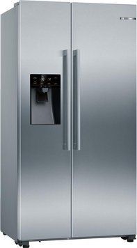 Холодильник Bosch SBS, 179x91x71, холод.отд.-368л, мороз.отд.-165л, 2дв., А++, NF, дисплей, ледоген., нерж RC_KAI93VI304 фото