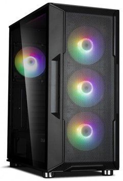 Корпус Zalman I3 NEO, без БЖ, 1xUSB3.0, 2xUSB2.0, 4x120мм RGB, VGA 355мм, LCS ready, TG Side Panel, ATX, чорний RC_I3NEOBLACK фото