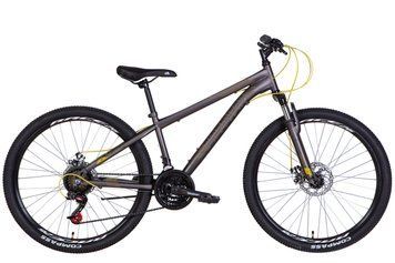 Велосипед ST 26" Discovery RIDER AM DD рама-16" темно-сріблястий з жовтим (м) 2022 VT_OPS-DIS-26-526 фото