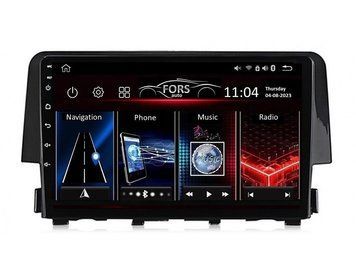 Штатна автомагнітола FORS.auto FS 4 PRO для Honda Civic (4+64Gb, 9") 2015-2020 FA_FS-4103 фото
