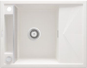 Мойка кухонная Deante Magnetic, гранит, прямоуголь., с крылом, 640х500х219мм, чаша &ndash; 1, врезная, алебастр RC_ZRM_A11A фото