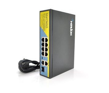 Коммутатор Merlion 8 POE 10/100+2 RJ45 10/100/1000+ встроенный блок питания 52V 2 3A U_15755 фото