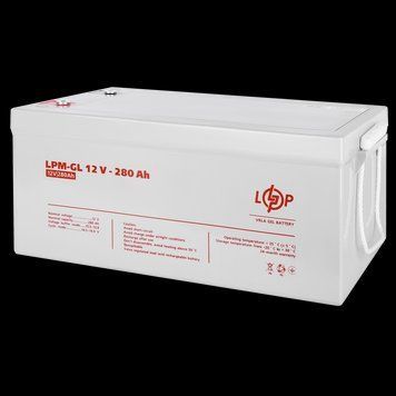 Акумулятор гелевий LPM-GL 12V - 280 Ah LP_13185 фото