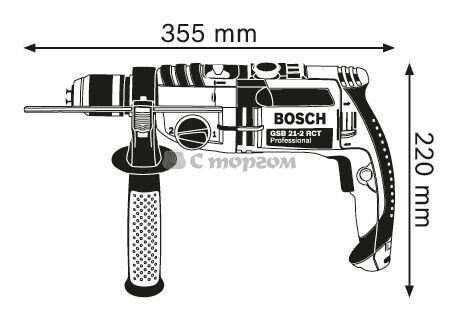 Ударний дриль Bosch GSB 21-2 RCT (060119C700) RC_0.601.19C.700 фото