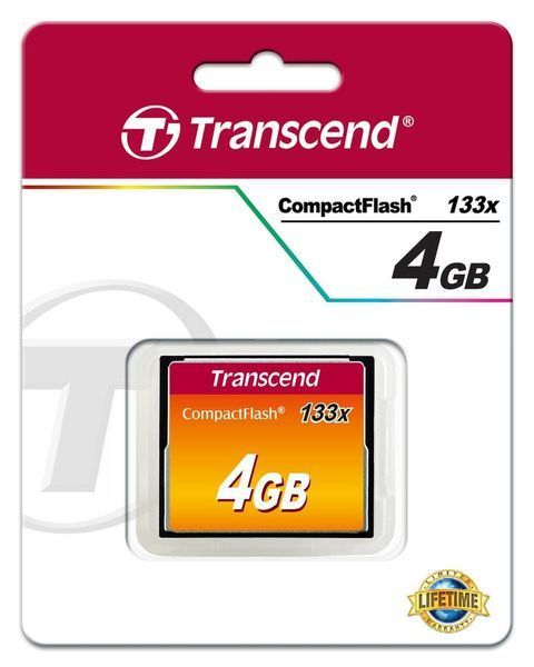 133x CompactFlash (Standard)[Карта пам'яті CF 4GB 133X] Transcend RC_TS4GCF133 фото