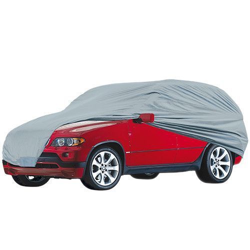 Тент автом JC13402 M джип/мінівен сірий з підкладкою PEVA+non PP Cotton 432х185х145 к.з. OL_23016 фото