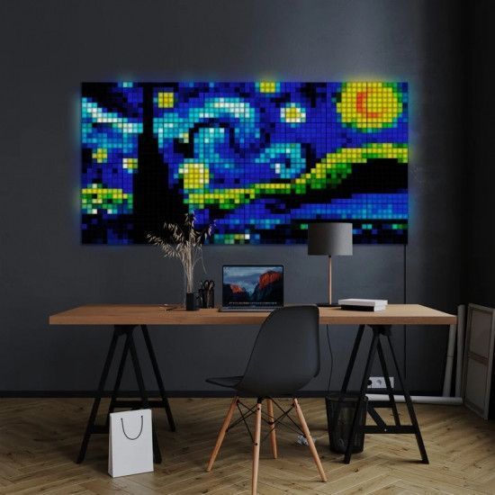 Панель Smart LED Twinkly Squares 1+5 RGB, Gen II, IP20, 16x16см, белый кабель RC_TWQ064STW-07-BEU фото