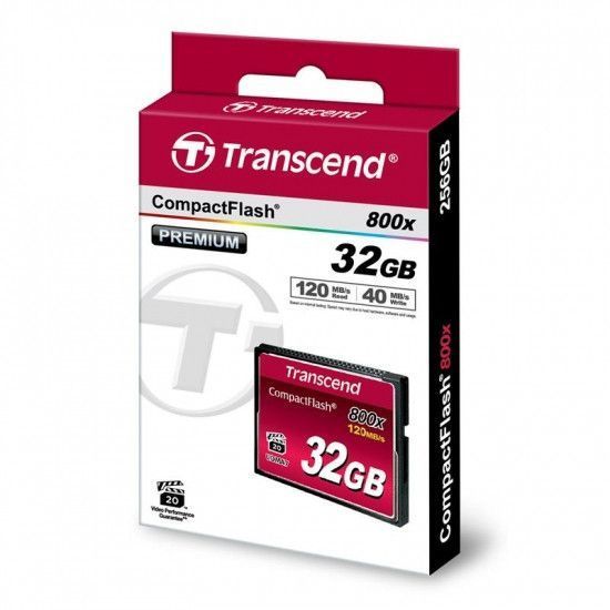 Карта памяти Transcend 800x CompactFlash (Premium) [TS32GCF800] RC_TS32GCF800 фото