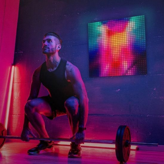 Панель Smart LED Twinkly Squares 1+5 RGB, Gen II, IP20, 16x16см, белый кабель RC_TWQ064STW-07-BEU фото
