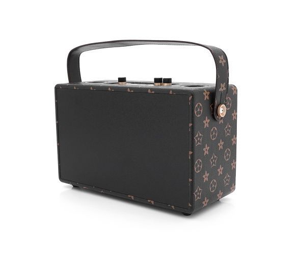 Колонка Kisonli G101 Bluetooth 5.0, два микрофона, 2х15W, 2400 мАч, USB, DC: 5V/1A, Brown, Q8 U_31287 фото
