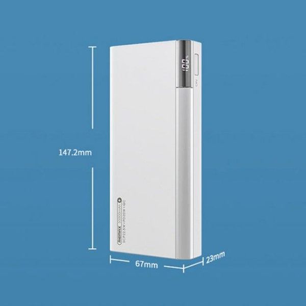 Повербанк 30000 mAh 22,5 Вт Remax RPP-257 Білий AMA_257-2 фото