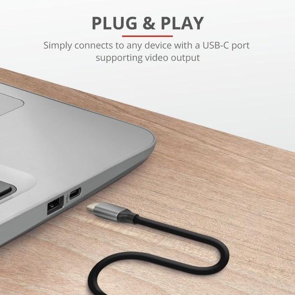 Адаптер Trust Calyx USB-C > HDMI, 1.8м, чорний RC_23332_TRUST фото