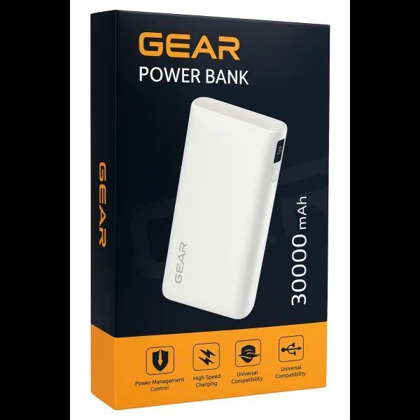Універсальні мобільні батареї GEAR 30000mAh, PD100W, 2C+1A (DL302C) IP_DL302C фото
