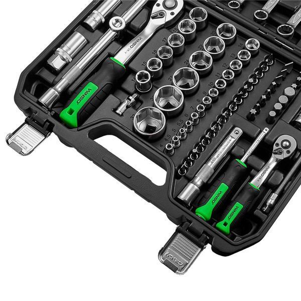 Професійний набір інструментів в кейсі Winso Pro 1/2", 1/4" 72 T, CR-V, 82од. LI_924082 фото