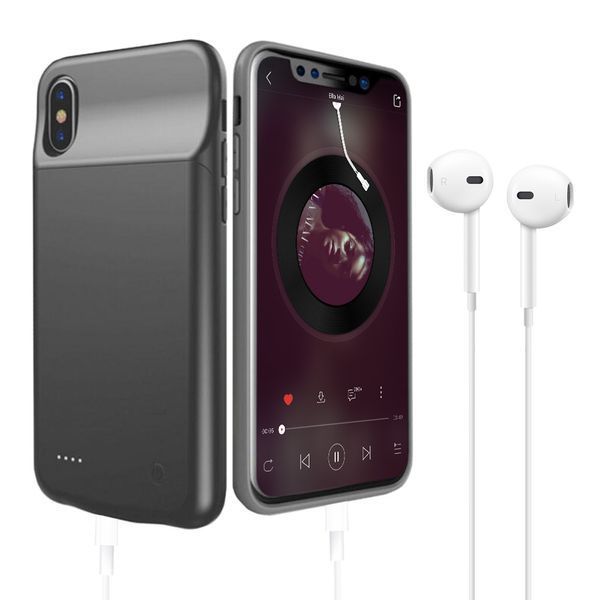 Чохол акумулятор AmaCase для iPhone X/XS Чорний (4000 маг) AMA_0521 фото