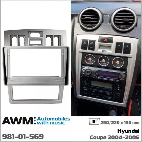 Переходная рамка Hyundai Coupe AWM 981-01-569 AV_981-01-569 фото