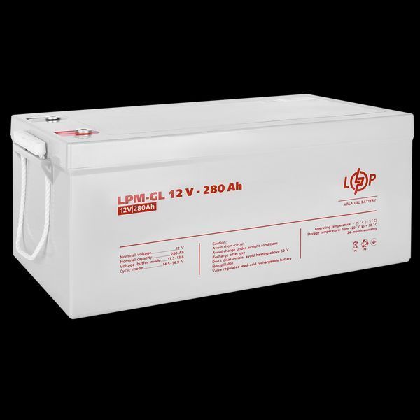 Акумулятор гелевий LPM-GL 12V - 280 Ah LP_13185 фото
