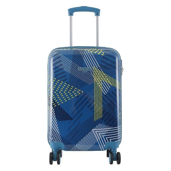 Чемодан Semi Line 20" (S) Blue Pattern (T5652-1) DS_DAS302326 фото