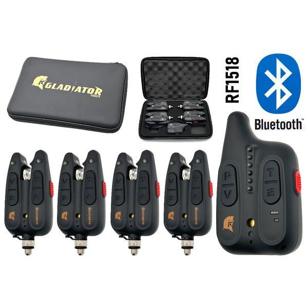 Набір сигналізаторів GLADIATOR BL1518 3+1 Black з пейджером+BLUETOOTH PR_BL15183 фото