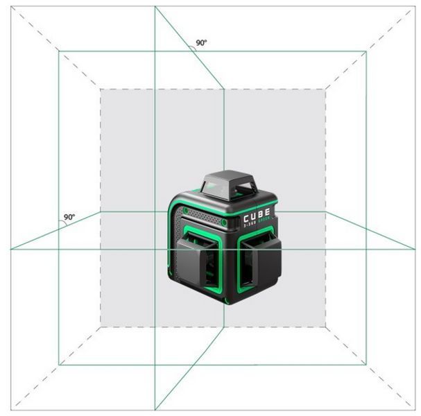 Лазерний нівелір ADA CUBE 3-360 GREEN ULTIMATE EDITION (А00569) HY_А00569 фото