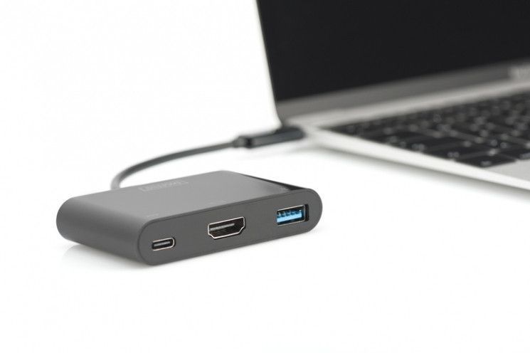 Адаптер Digitus USB-C - HDMA, 2xUSB RC_DA-70855 фото