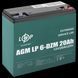 Тяговий свинцево-кислотний акумулятор LP 6-DZM-20 Ah LP_5438 фото 3