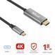 Адаптер Trust Calyx USB-C > HDMI, 1.8м, чорний RC_23332_TRUST фото 4